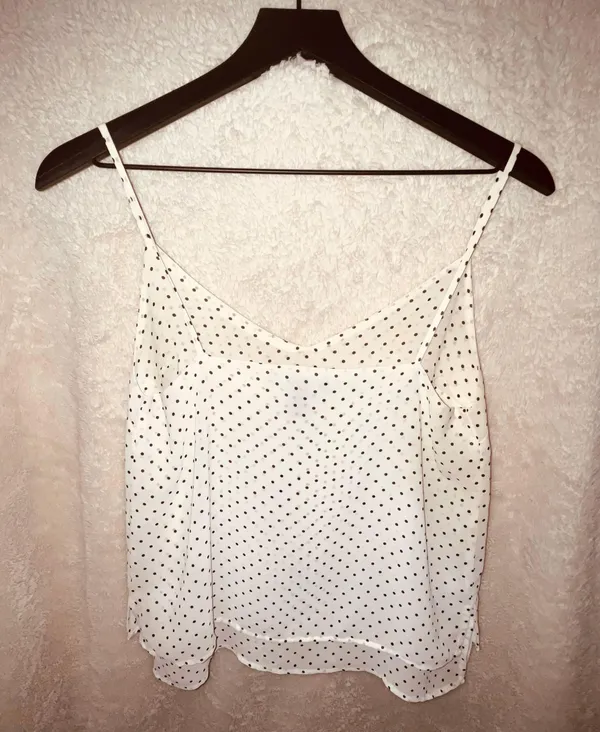 Forever21 Black Polka Dot And White Blouse  - Image 3