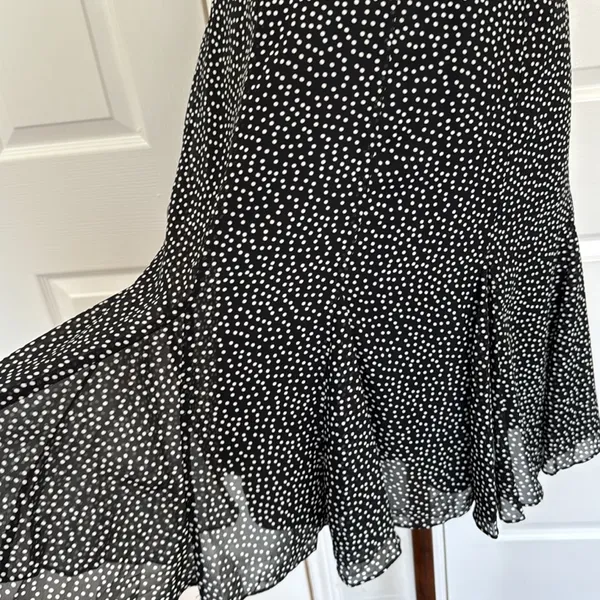 Chaps trumpet hem polka dot sleeveless midi dress - Image 12