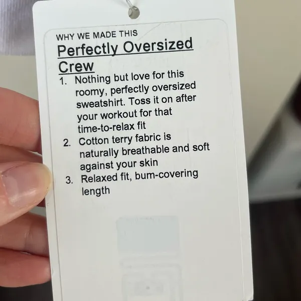 NWT Lululemon Perfectly Oversized Crew - Image 6