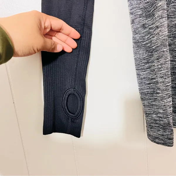 Lululemon Swiftly Tech Long Sleeve Crew Black Ombre Athletic Top 4 - Image 4