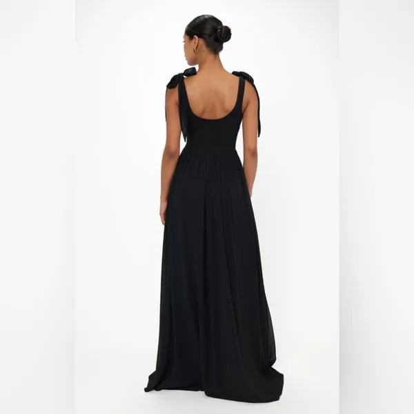 Show Me Your Mumu Harper Maxi Dress size XL black chiffon - Image 3