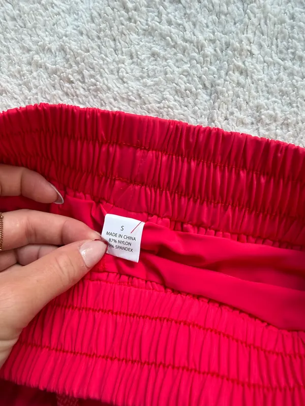 Red Amazon Athletic Shorts Flowy - Image 2