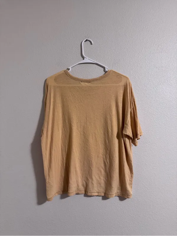 NWT American Eagle Outfitters Tan Graphic Short Sleeve Tee - Image 3