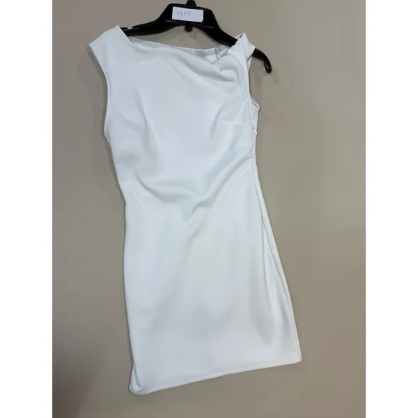 Rosetta Getty One Shoulder Twist white Mini Dress XS - Image 4
