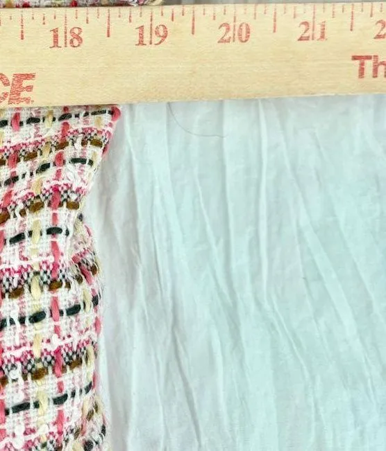 Walter Pink Plaid Tweed Cropped Blazer‎ - Image 5