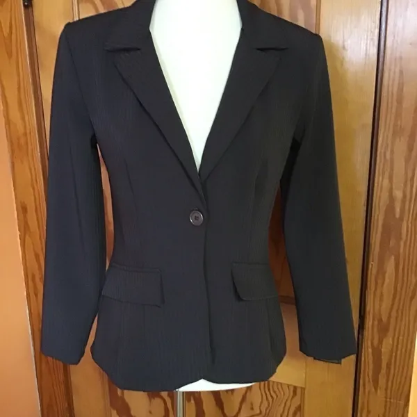 Vintage 90s Polyester Blazer | 70s Inspired Tailored Jacket Classic Fit - Image 10