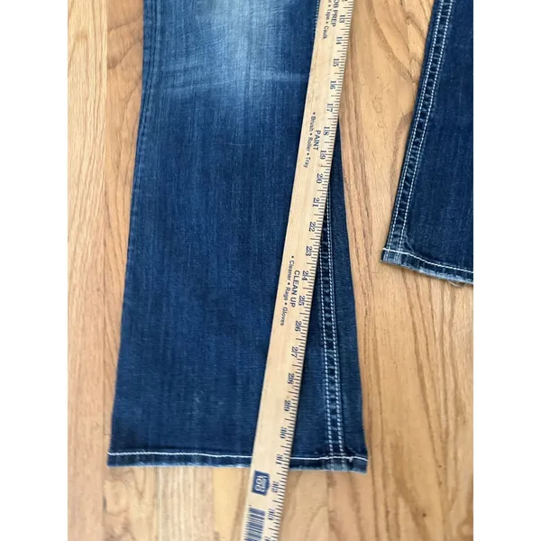 Vintage Rerock Express Barley Boot Cut Embroidered Low Rise Jeans 12R Y2K Grunge - Image 7