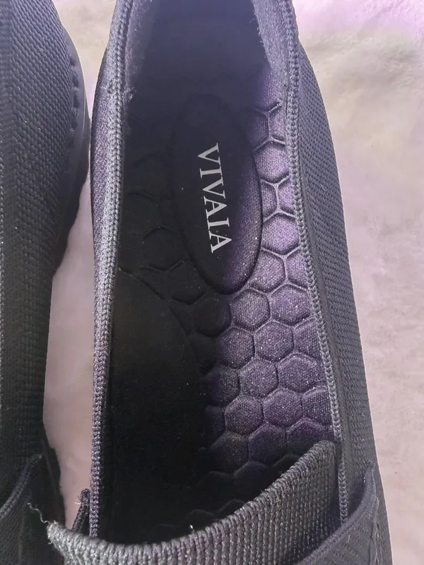 Vizzano Black Knit Penny Loafers for Women - Image 7