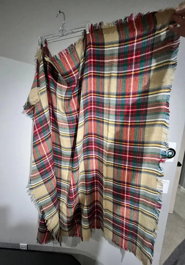 Plaid Blanket Scarf Multiple - Image 5