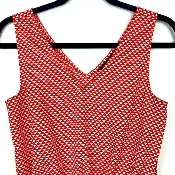 BANANA REPUBLIC Sleeveless Red & White Top - Size XS - Image 3