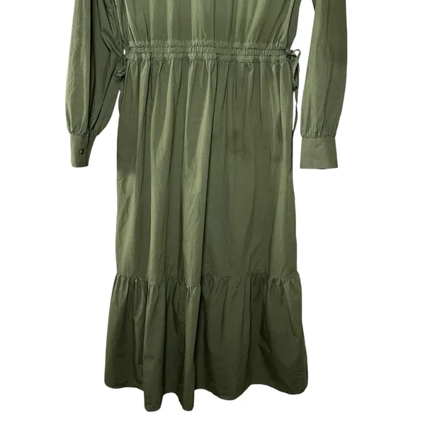 Rails‎ Maple Olive Smoke Midi Dress Smocked Waist Boho Cottagecore Chic Size S - Image 13