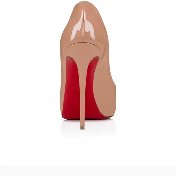 CL Hot Chick Alta 120 mm Open-toe pumps - Patent calf leather - Blush - Women - Image 4