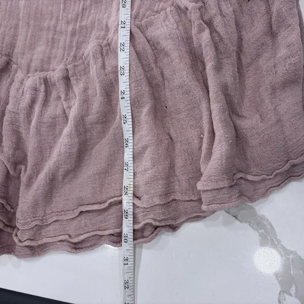Jens Pirate Booty Tank Top Womens Size Medium Large Muslin Pink Purple Boho - Image 3