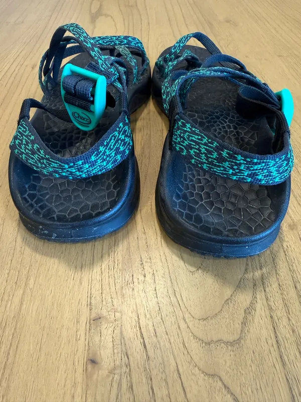 Green and Black Chacos Women’s  - Image 2