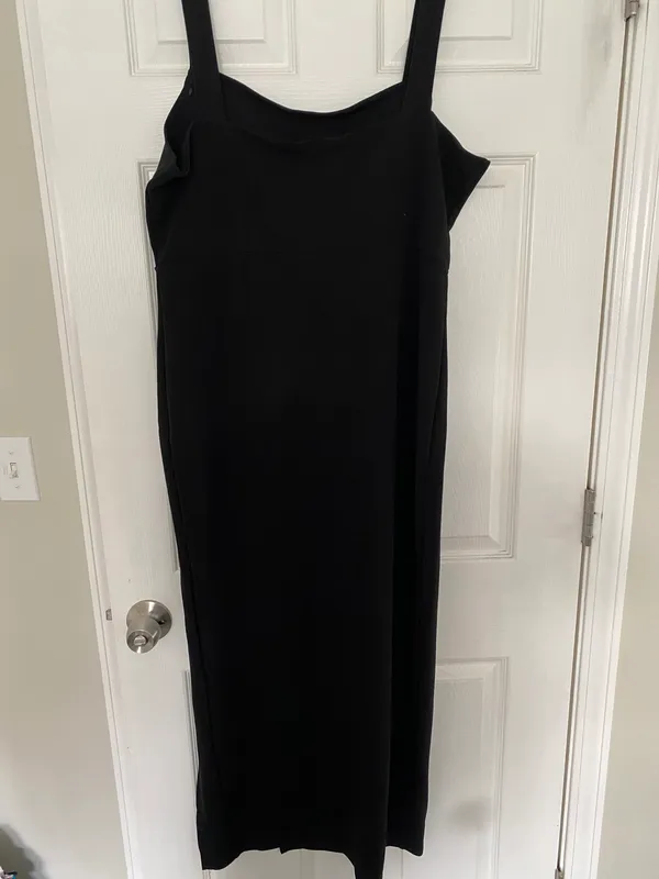 Black Maxi Dress with slit  - Image 4