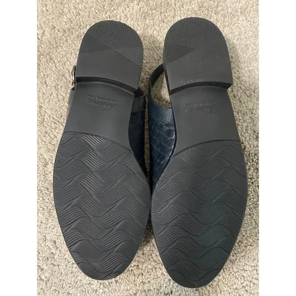 New Trotters Lea Navy Leather Slingback Flats Women’s Size 6 - Image 4