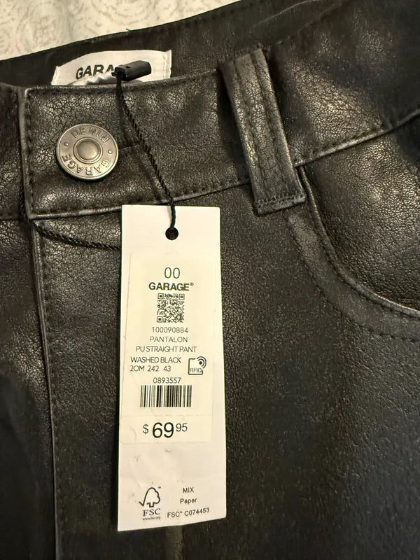 Garage Black Leather Pants - Image 4