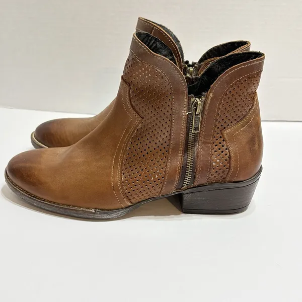 Sterling River Boots Womens 10 Brown Leather Perforated Western NWT - Image 6