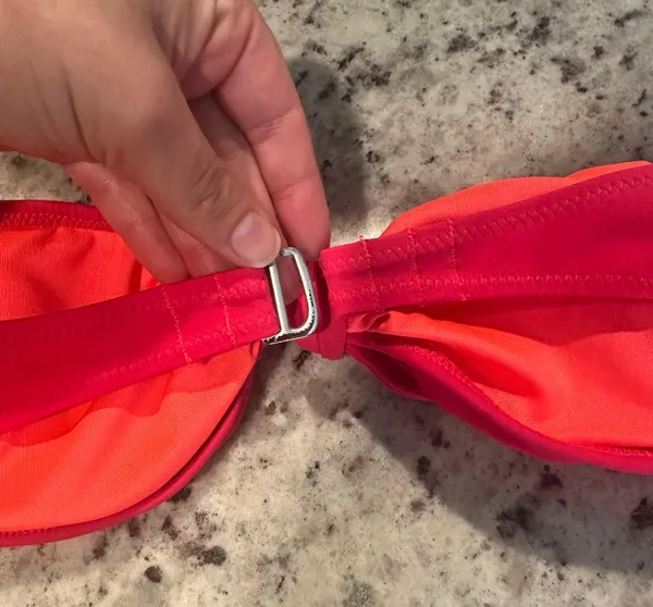 VS hot pink strapless swim top - Image 3