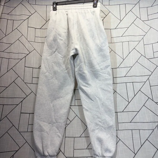 White Fox Boutique Sweatpants XS Heather Grey‎ Archive 6.0 Puff Print Joggers - Image 3