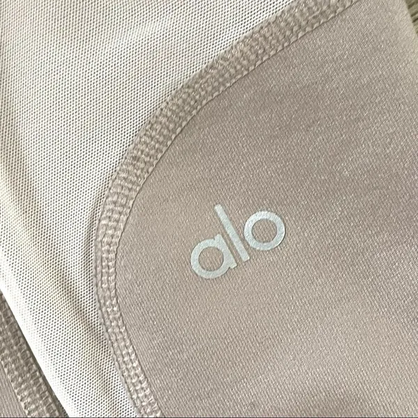 Alo yoga high waist Capri tan mesh legging - Image 8