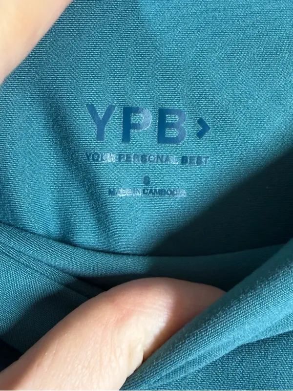 Abercrombie & Fitch YPB Teal Blue High Rise‎ Bike Shorts - Image 3