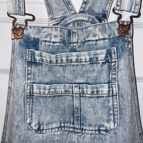 Celebrity Pink Denim Overalls - Image 4