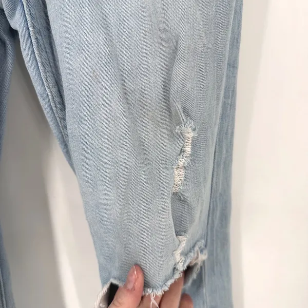Abercrombie & Fitch Ultra High Rise Ankle Straight Jeans Distressed Size 25‎ - Image 7
