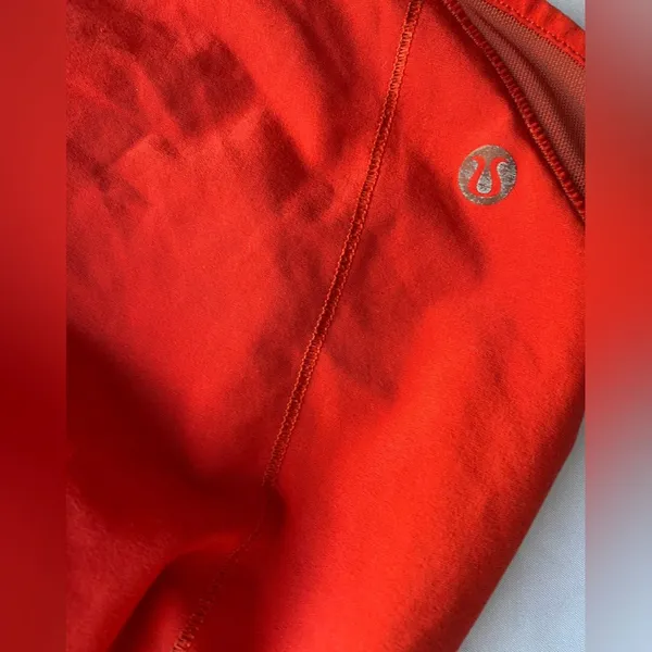 lululemon 2.5 athletica Women’s Bright Red Athletic Shorts #4 - Image 4