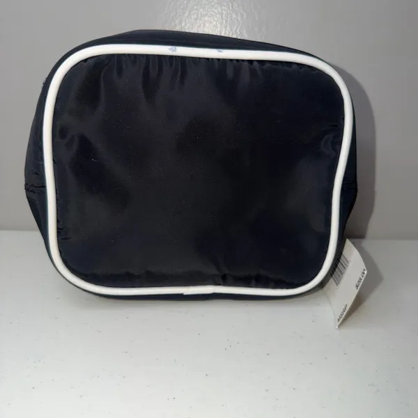 Juicy Couture Make Up Back I love Juicy Square Black Zipper Cosmetic Bag NWT - Image 5