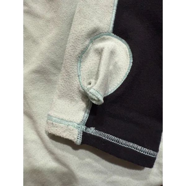 Lululemon Athletic Long Sleeve Raglan Top Mint Green Black Sleeve‎ Contrast 6 - Image 5