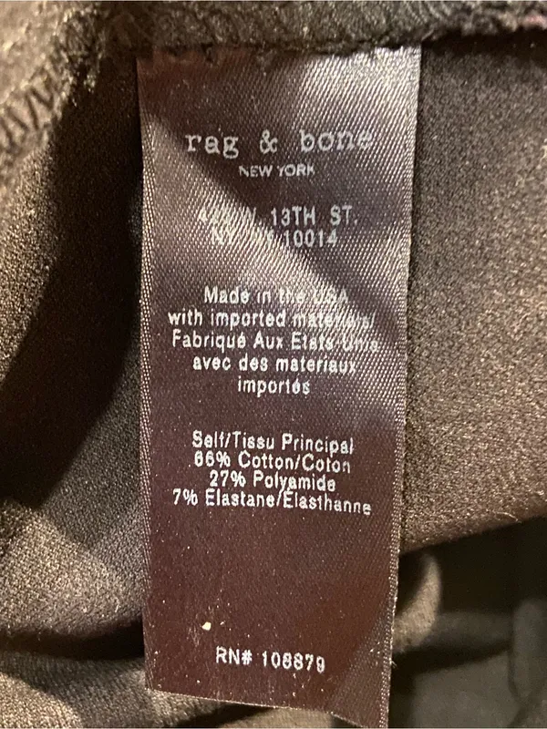 Rag & Bone size 4 black pants - Image 5