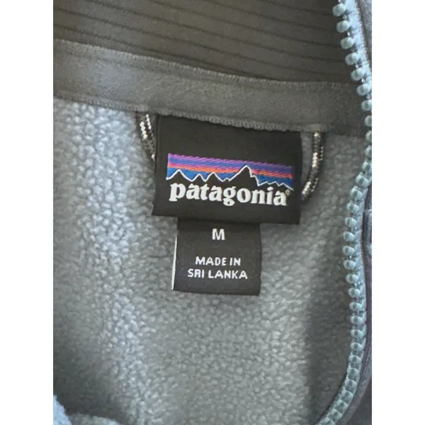 Patagonia R1 Daily Quarter-Zip Pullover Womens Medium Blue Gray Fleece Layer‎ - Image 9