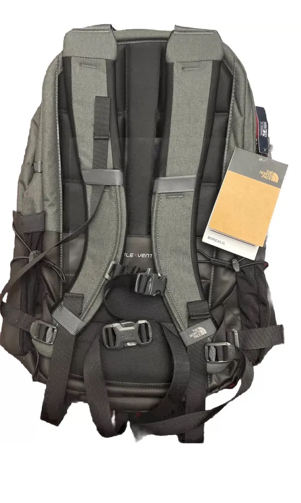 The North Face Borealis Laptop Backpack Asphalt Grey Light Heather/TNF Black New - Image 7
