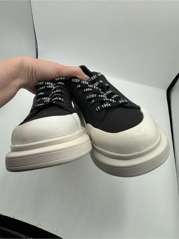 VINTAGE HAVANA angela platform sneaker in black/white size 10 NEW trendy school - Image 8