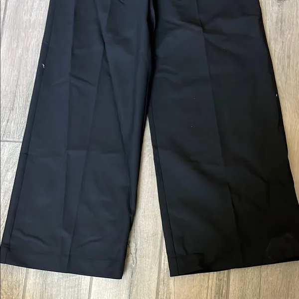 Mango Black and White Wide Leg Palazzo Pants - Image 2