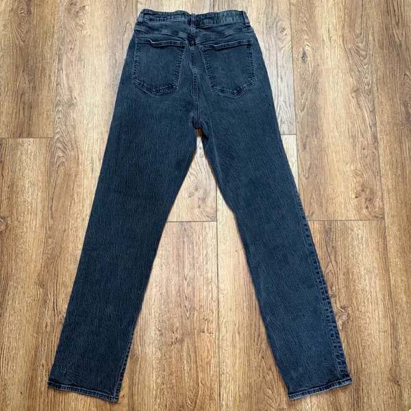 Madewell Curvy 90s Straight Leg Jeans Washed Black Size 29 Tall High Rise grunge - Image 9