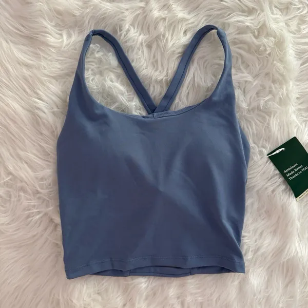 Halara Crisscross Backless Built In Bra Tank Top Serenity Size XS - Image 2