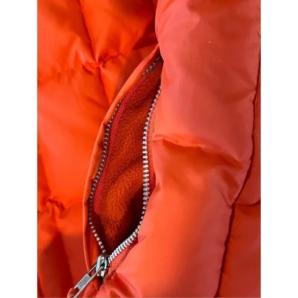 Gap Vintage Down Puffer Zipper Winter Washable Vest‎ Orange Spice MEDIUM Outdoor - Image 13