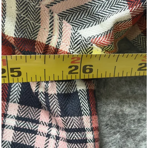 Barbour Bethwin Shirt Womens 10 White‎ Red Blue Plaid Cotton Button Down - Image 7