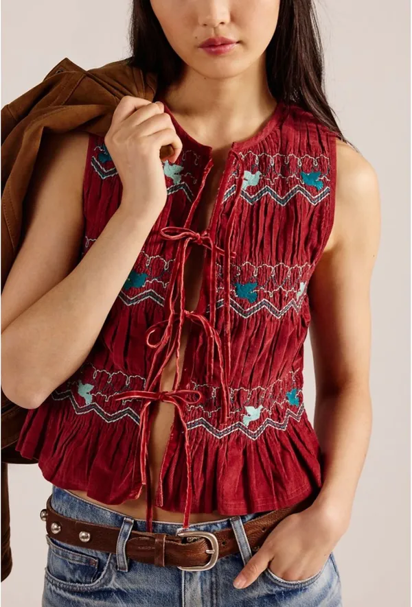 Free People Terra smocked maxi skirt set - Image 3