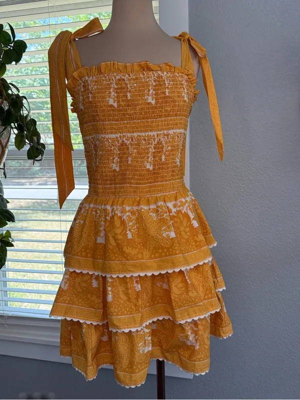 NWT Cleobella Eliana Mini Dress Size Medium Organic Cotton - Image 2