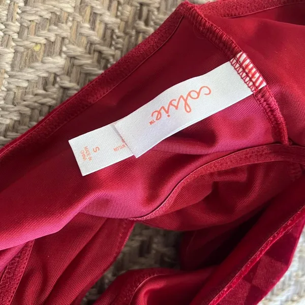 Target Colsie checkered red bralette size Small - Image 4