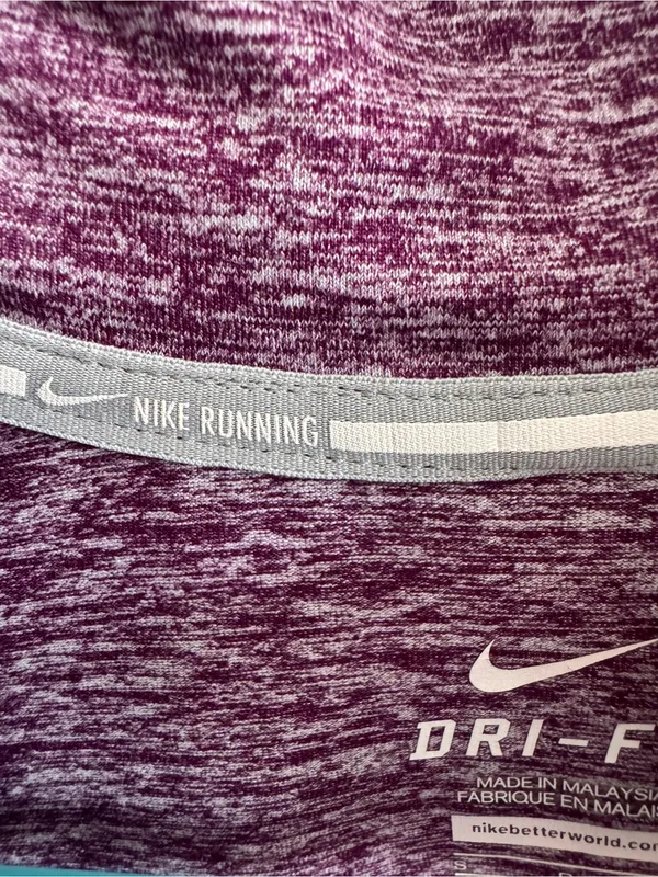 Nike Dri-FIT‎ Purple Heather Half Zip Pullover Small - Image 3