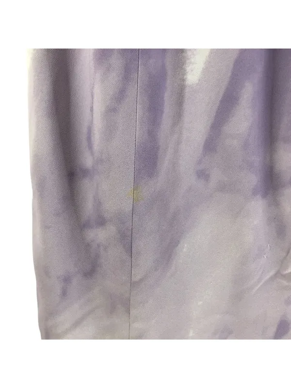 Michael Kors Sheath Dress Twist Front Tie Dye Purple Made in Italy 4 - Image 2