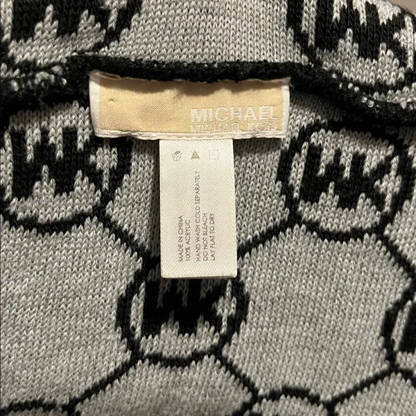 Michael Kors Monogram Black and White Scarf - Image 4