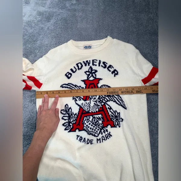 Junk food urban outfitters Budweiser Cream Crewneck Sweater - Image 4