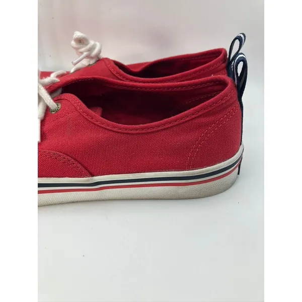 Sperry Crest Vibe Sneakers Womens 8 Red Canvas Low‎ Top STS84827 - Image 3