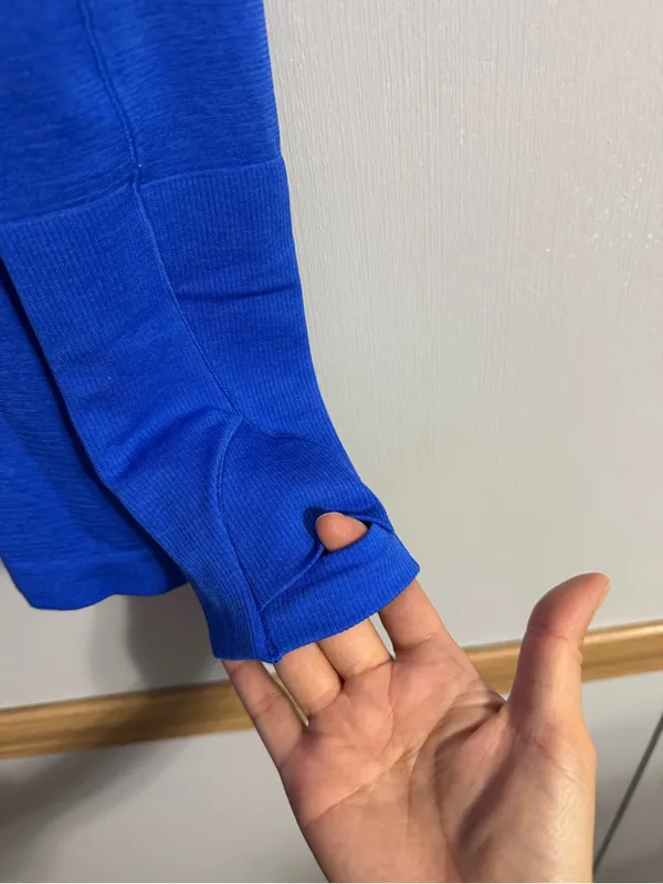 Lululemon Athletica Long-Sleeve Crew Top in Royal Blue Size 4 - Image 8