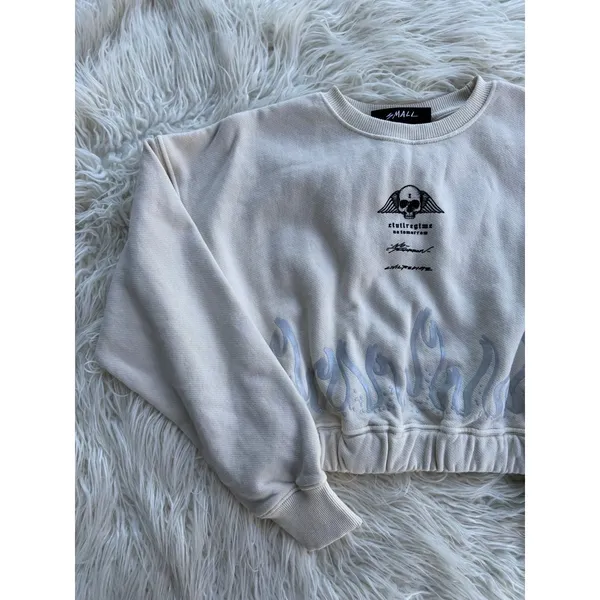Civil Regime Cropped Sweatshirt Size Small - Image 3